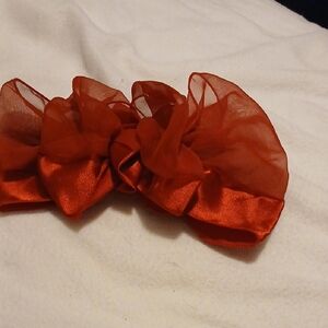 Elegant Red Hair Bow